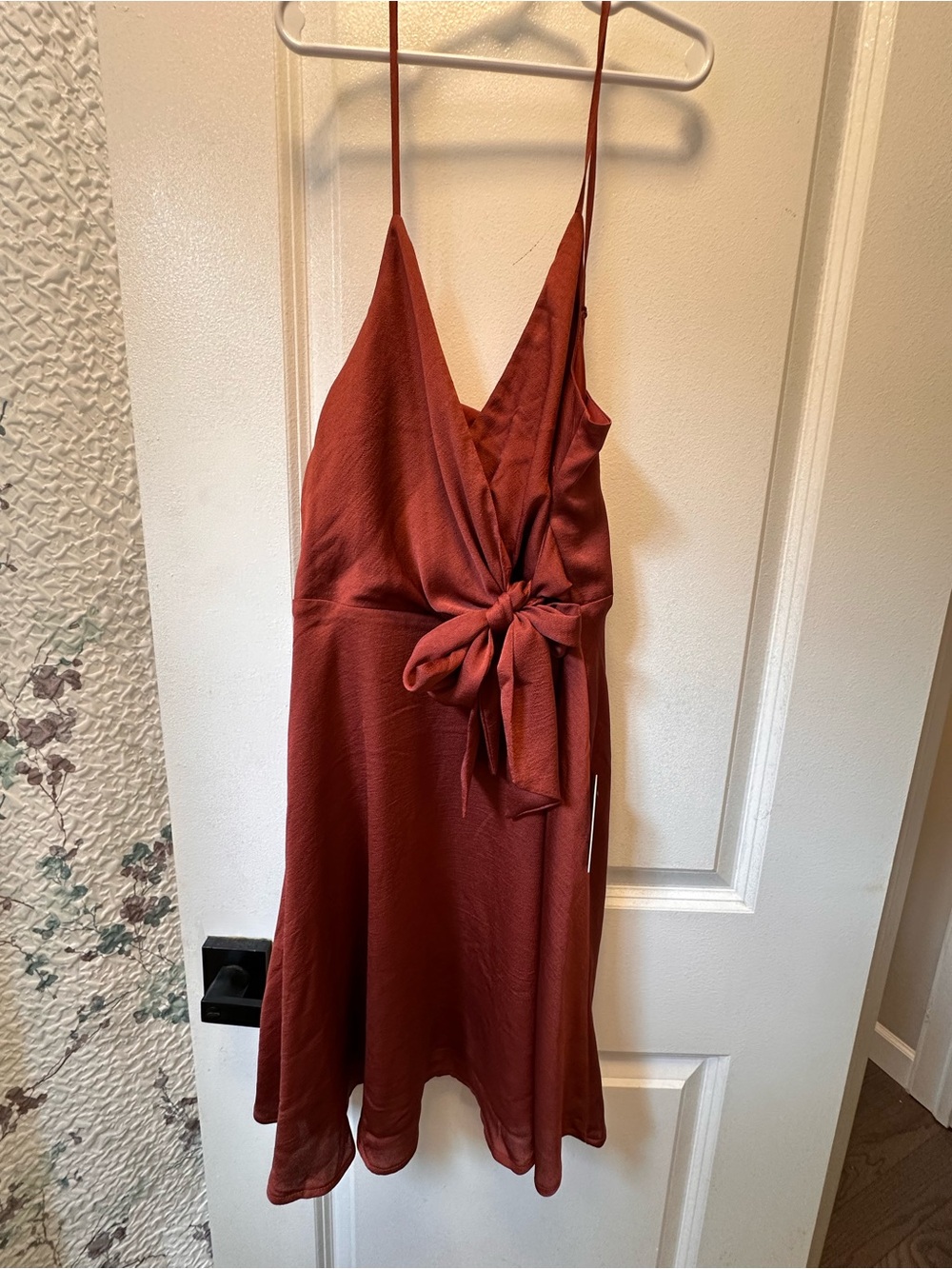 Tie-Waist Mini Slip Dress by Express